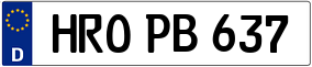Trailer License Plate